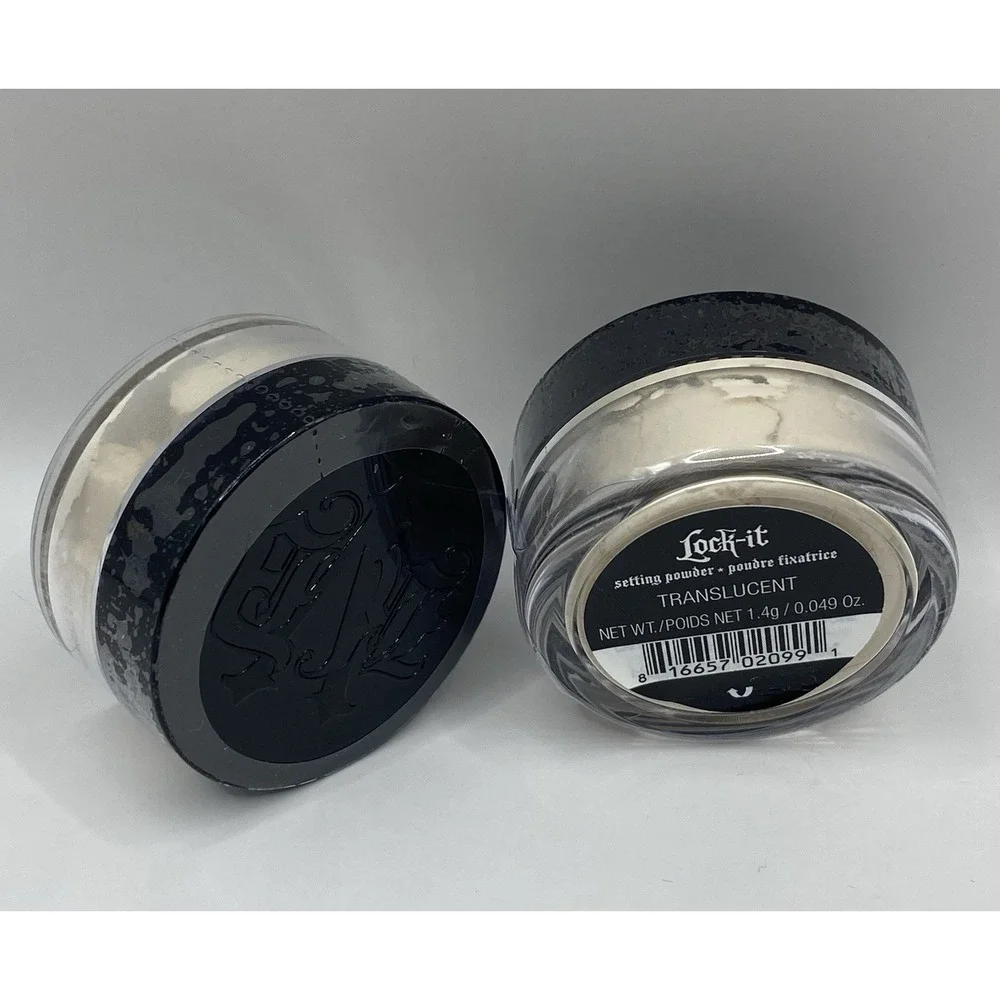 2x KVD Lock-It TRANSLUCENT Setting Powder Mini Travel Size 0.049 oz/ 1.4 g